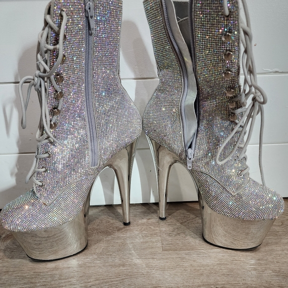 Iridescent Pleaser ankle boots - Picture 6 of 9
